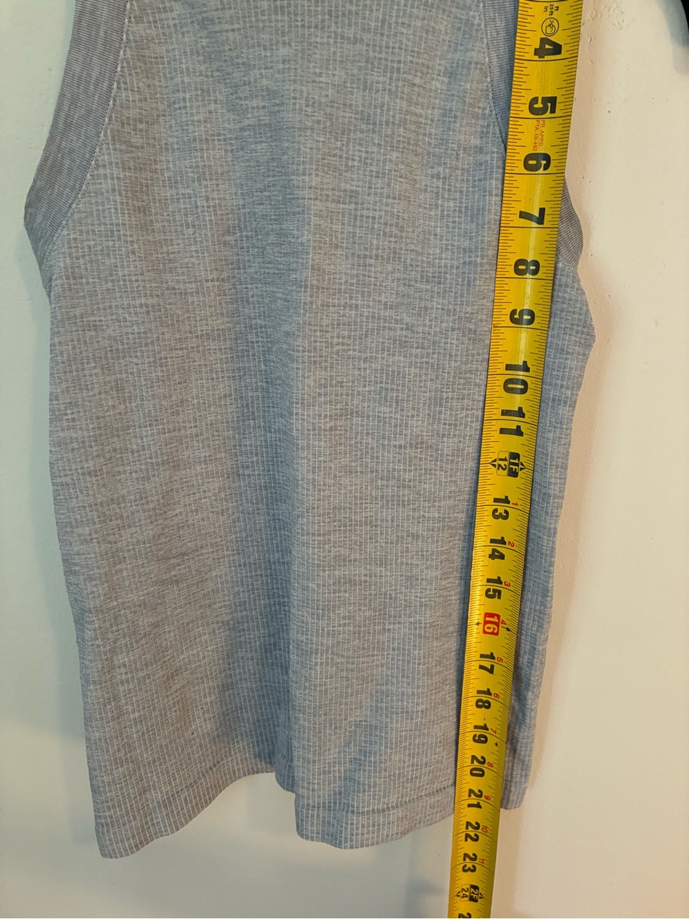 Athleta Gray Ribbed Tank Top - Picture 4 of 5